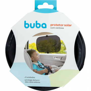 Protetor solar  para carro com ventosas - 2 un buba