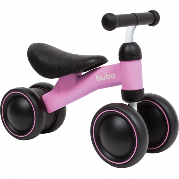 Bicicleta de equilibrio 4 rodas rosa